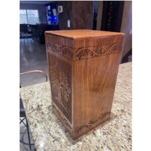 Cremation Urns for Human Ashes Adult Male Female Wooden Tree of Life Urns